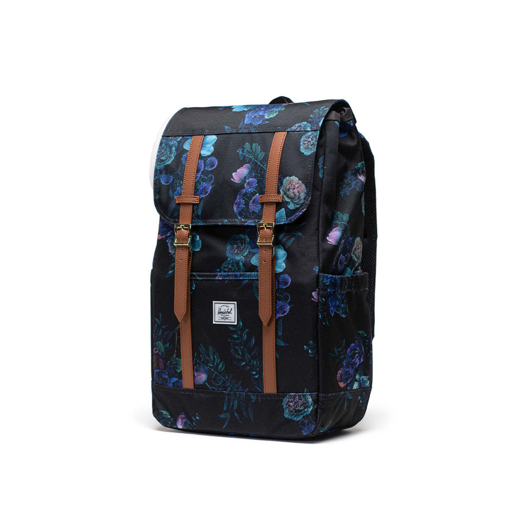 Herschel black floral backpack on sale