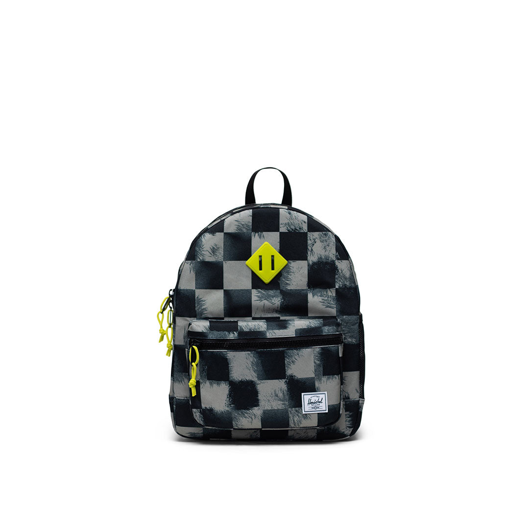 Heritage Youth Backpack  Black Stencil Checker International:20L 