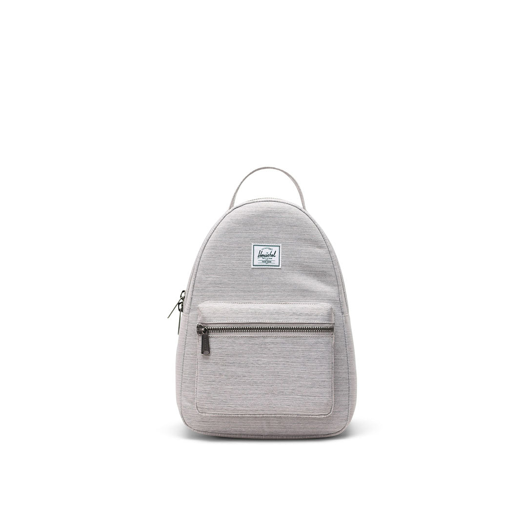 Grey mini backpack best sale