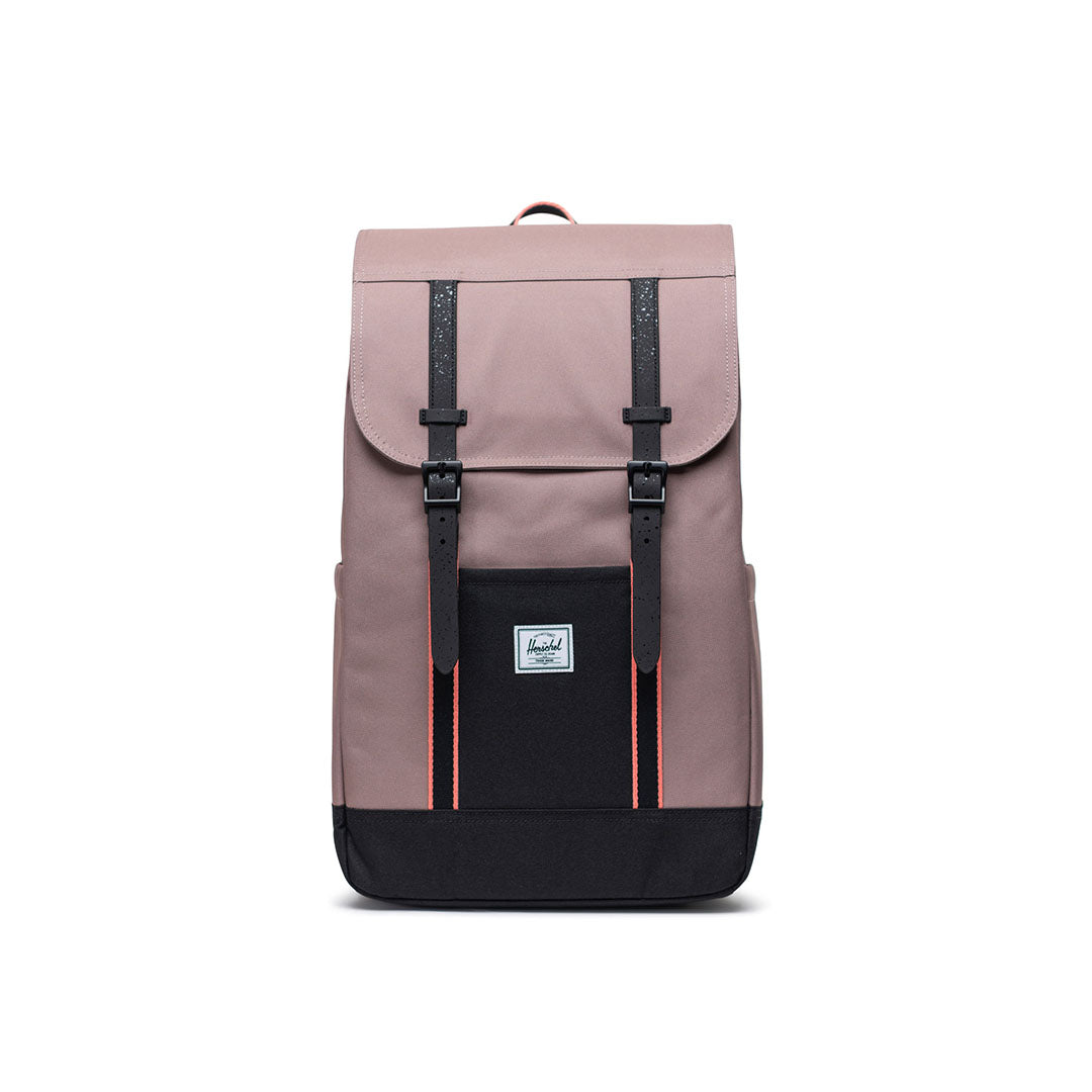 Retreat Backpack  Herschel Taupe Grey/Black/Shell Pink International:23L 