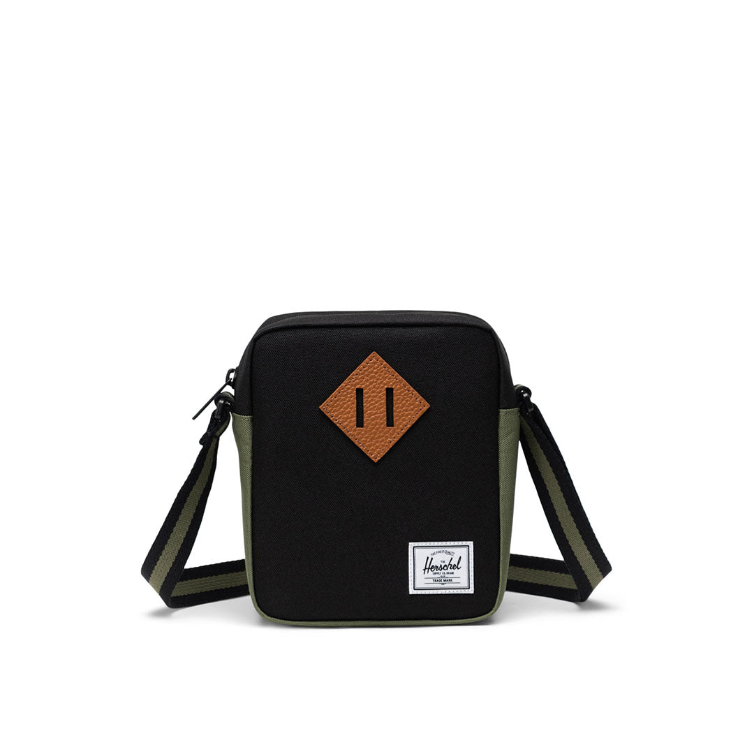 Heritage Crossbody Bag  Herschel Black/Fourleafclover International:2.6L 