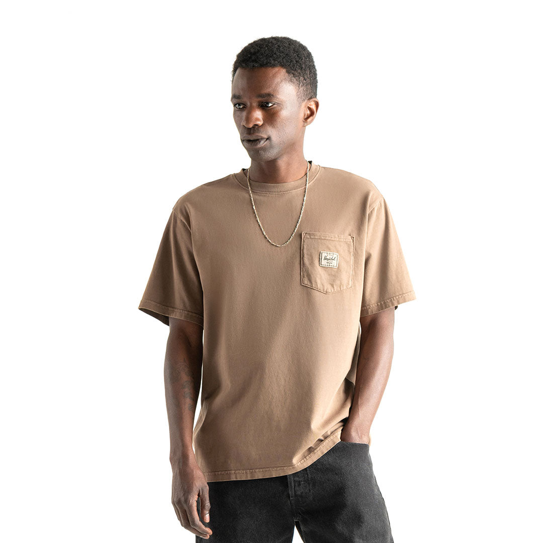 Pigment Dye Pocket Tee Mens Shirt    