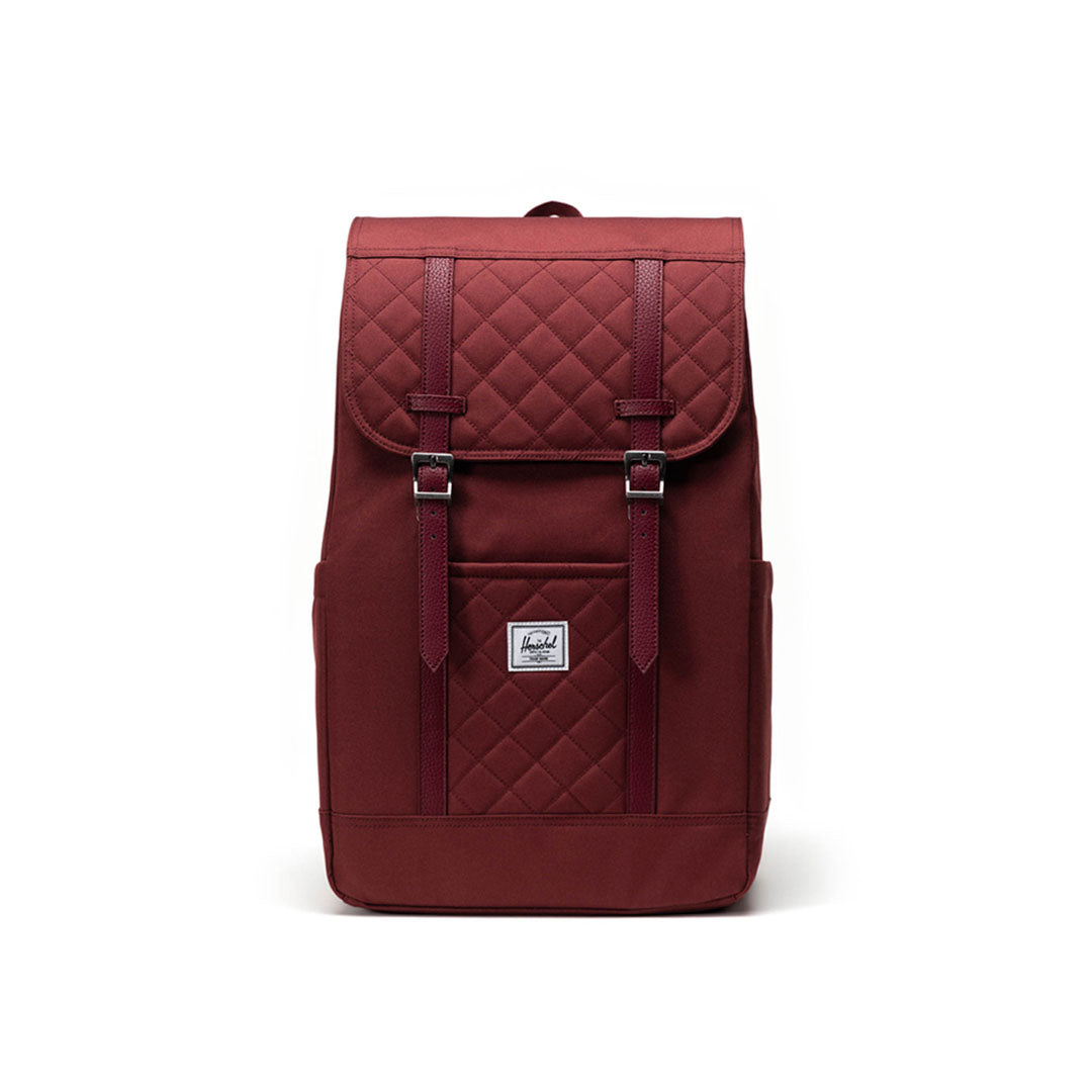 Retreat Backpack  HERSCHEL Oxblood Red Quilted International:23L 