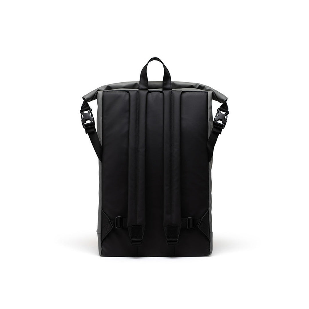 Roll top black online backpack